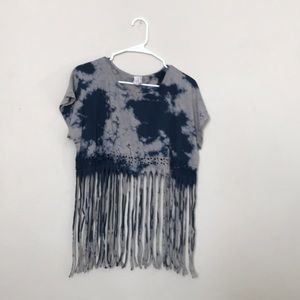American Age Cropped Tie- Dyed Festival Top